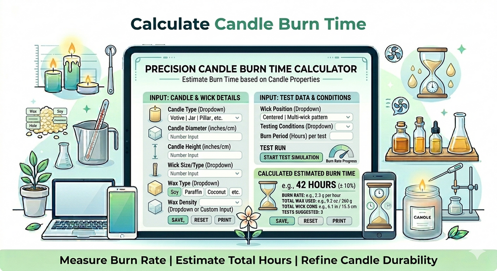 Candle Burn Time Calculator